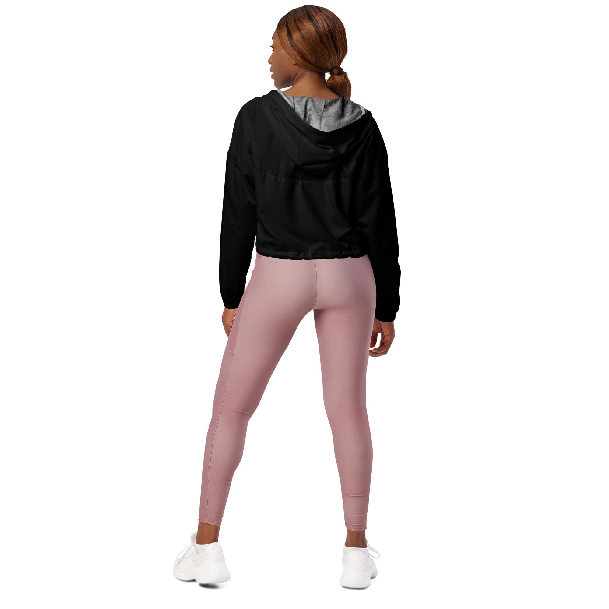 Basic Black Cropped Windbreaker
